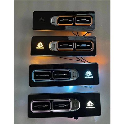 V260 V250 Vito Vclass W447 ichki aksessuarlari uchun V260 V250 Vito yuqori sifatli mat qoplamali ikkita turbinali shamollatuvchi havo shamollatuvchi tutqichini yangilang