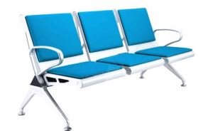 Silla de banco de aluminio para área de espera pública, aeropuerto, hospital, jardín