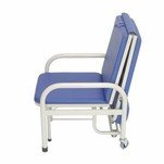 Cama médica para dormir convertida en silla