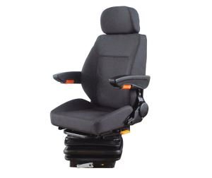 Asiento del conductor del camión volquete